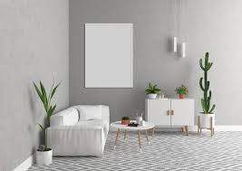 Not only is a mirror great for reflecting light, they also open up rooms by giving the illusion of a large space. Blank Wall Mockup Black Frame Art Living Room Interior Room Etsy