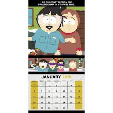 South Park Wall Calendar 2019 Calendar July 1 2018 Wall Park South Calendar Wall Calendar Calendar Template Calendar