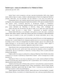 Pentru alte sensuri, vedeți război și pace (dezambiguizare). Razboi Si Pace Rezumat