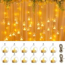 Check spelling or type a new query. 12 24 36 Pcs Mini Hanging Glass Tealight Globe Candle Holder With Led Candle 2 36 Inches Diameter Wedding Party Tree Decoration Wish
