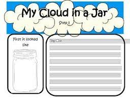 If you are looking for a simple and easy science activity to do with the kids this spring, this is perfect for you. Cloud In A Jar Observation Book First Grade Science Homeschool Science Teaching Weather