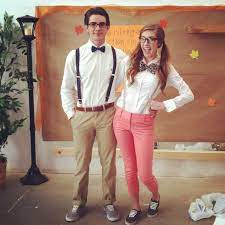 Pin By Linner M On Austie Pinterest Nerd Halloween Costumes Cute Nerd Costumes Nerd Outfits
