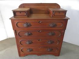 Antique chinese leather trunk on a black stand 1900s leather interior. Albrecht Auctions Antique Solid Wood Dresser Ornate Hand Carved Drawer Pulls Dowel Joint Drawer Construction Very Well Made