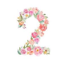 Pin On Floral Numbers