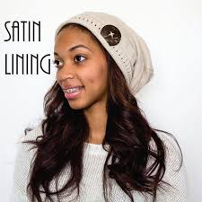Satin lined slouchy beanie, hair protection, natural hair, unisex beanie, hair loss, chemo, alopecia, slouchy cap, beanie for women javasell. Satin Lined Beanie With Button Embellishment Slouchy Beanie Etsy Natural Hair Accessories Natural Hair Styles Hair
