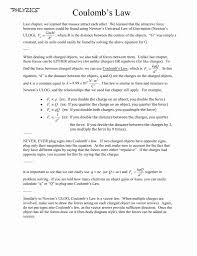 Static Electricity Worksheet Answers Unique Printables Of Coulomb S Law Static Electricity Wo Word Problem Worksheets Static Electricity Scatter Plot Worksheet