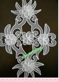 Sis Dantel Tepsi Ortusu Elde Nakis Desenler Tig Isleri