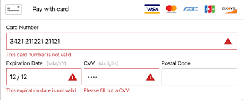 These credit card numbers do not work! Asking For Credit Card Information In Online Forms