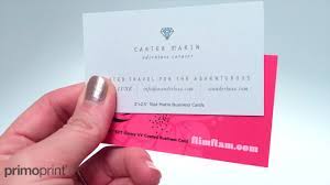 The glossy business cards have been kept multipurpose by the designers. Glossy Uv Vs Matte Business Card Stock Primoprint Youtube