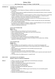 civil estimator resume samples velvet