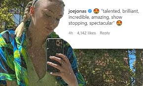 Joe Jonas quotes Lady Gaga and sings praises of wife Sophie Turner with  sweet Instagram exchange | Daily Mail Online
