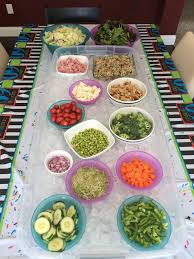 Natalie loves to eat on the healthier side (and, of course, i don't object to healthy eating), so when she mentioned a salad for dinner i immediately thought of having a salad bar. Diy Home Salad Bar Novocom Top
