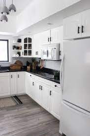 Professional kitchen design + cabinets. Our Weekend Renovation A New Modern Kitchen Love Create Celebrate Black Countertops Kitchen Remodel Countertops Interior Design Kitchen