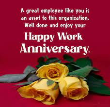 5 out of 5 stars. 60 Work Anniversary Wishes And Messages Wishesmsg