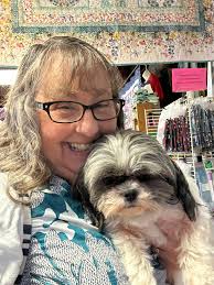 Create peaceful portrait with thread texture