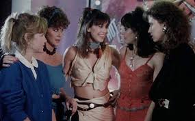 Linda Blair, Linnea Quigley & friends on Hollywood Blvd. in Savage Streets  (1984) 🔥 The intro starts as a fun night with a girl gang called The  Satins hanging out on Hollywood