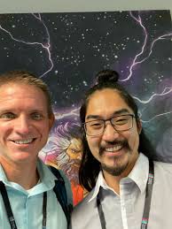 My son is going to be thrilled I met the legendary Chuddy P., product  manager of Imagine Math and the person who sent Riley