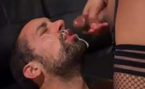Shemale cum in guys mouth