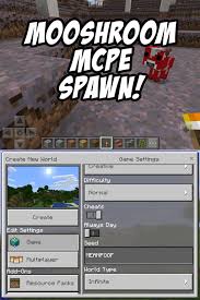 A Mooshroom Island Seed For Minecraft Pe Meanpoof Minecraft Minecraft Pe Minecraft Construction
