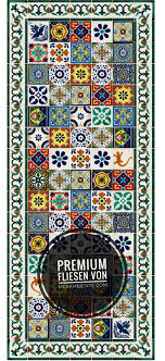 Hochwertige Handbemalte Mexikanische Fliesen Von Mexambiente In Premium Qualitat Von Mexambiente Fur Di Mexikanische Fliesen Mexikanische Fliesen Kuche Fliesen