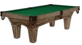 Brunswick Allenton Slate Pool Table in Rustic Dark Brown