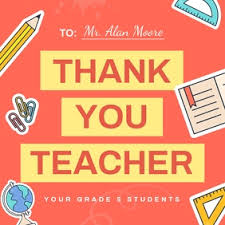 I always look forward to attending your class. 3 810 Thank You Teacher Messages From Parents Customizable Design Templates Postermywall