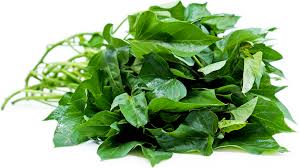 Cut the stems of the yam leaf. Sweet Potato Leaves Information And Facts