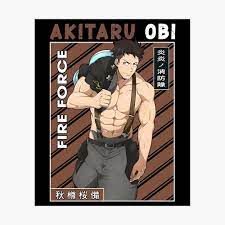 Fire Force Anime Character Akitaru Obi Art