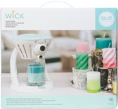 White candle with real dried flowers and some silver painted details. We R Wick Candle Machine Kit United States Version Walmart Canada