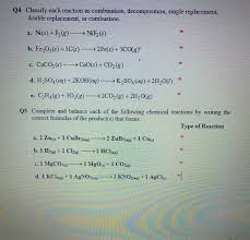 Be sure to show work. Report Sheet Lab Chemical Reactions And Equations 10 Chegg Com