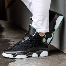 nike air jordan retro 13 black mint white shoes nwt