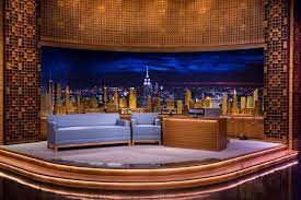 The Fine Woodworking Design Behind Jimmy Fallon S Manhattan Tv Set Design Jimmy Fallon Woodworking