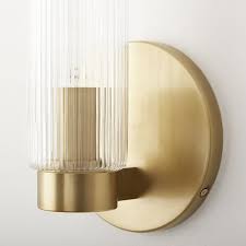 Wall sconces, vintage decor wall lights set of 2, rustic wall light fixtures, industrial indoor wall sconce for bedroom, living room, hallway,bathroom,e26 base, hardwired,t10 light bulb included. Fluted Glass Indoor Outdoor Sconce