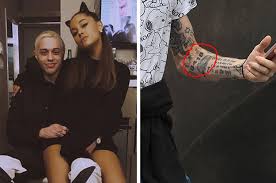 The tattoo used to have the numbers 8414. It Looks Like Ariana Grande Has Covered Up Her Pete Davidson Tattoo With A Tribute To Mac Miller