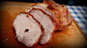 Sprinkle with herbs and spices on top and fatty sides. Spit Roast Pork Loin Recipe Brined Glazed Youtube