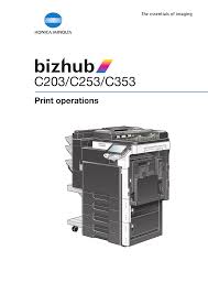 Or you download it from our website. Konica Minolta Bizhub C203 User Manual 278 Pages