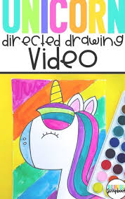 Unicorn Directed Drawing How To Draw A Unicorn Free Video Perfect For Fun Fridays Early Fi Drawing For Kids Directed Drawing Kindergarten Kids Art Projects