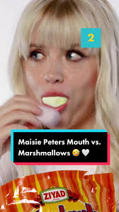 @maisie peters attempts the chubby bunny challenge and it was more  difficult than anticipated 😬🤍🐰. #MasiePeters #SecretTalentTest