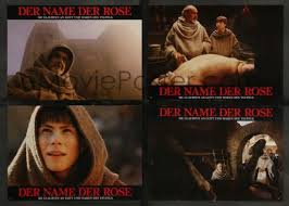 NAME OF THE ROSE 22 German LCs '86 Sean Connery, Ron Perlman, Christian  Slater, different!
