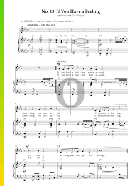 If You Have A Feeling Sheet Music Piano Voice Pdf Download Streaming Oktav