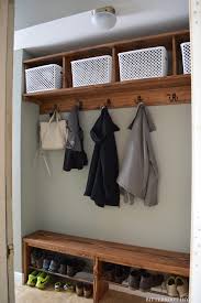 There are two ways to build. Easy Mudroom Bench With Shoe Storage