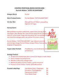 Kerangka contoh proposal kerjasama usaha. Contoh Proposal Bisnis Plan Makanan Pdf