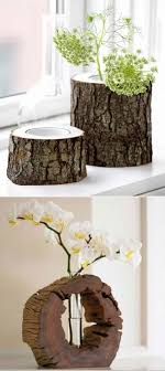 Handmade Vases Made From Tree Stumps Diy Tree Handmade Vase Crafts