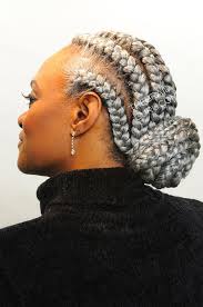 Black And Grey Hair Braids Braid Gallery The Braid Guru Grey Hair Braids Gray Hair Beauty Easy Black Girl Hairstyles