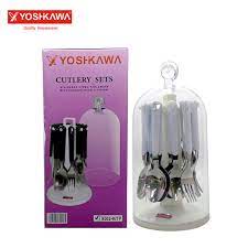 Perlengkapan makan bayi lusty bunny Yoshikawa Sendok Makan Stainless Sendok Set 24 Pcs Cutlery Set Evl 9502 Shopee Indonesia