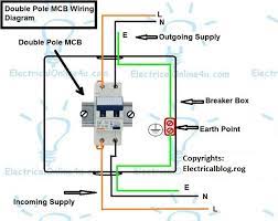 Be careful not to confuse these with tandem breakers. Double Pole Mcb Wiring Diagram Double Pole Mcb Connection Dp Mcb Connection Wiring House Wiring Youtube A Wiring Diagram Is Limited In Its Ability To Completely Convey The Eonon Wiring Diagram