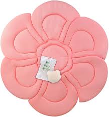Amazon Com Indulgeme Baby Bath Cushion Konjac Sponge Included Blooming Flower For Infant Bathing Tub Bathtub Or Plastic Sink Bather Organic Baby Bath Seat Support For Newborn Skin Pink Home Kitchen