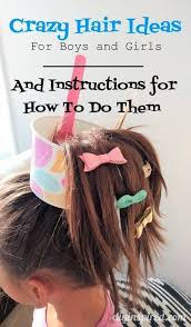 Crazy Hair Day Ideen Fur Jungen Und Madchen Crazy Day Fur Hair Ideen J Crazy Hair Days Crazy Hair For Kids Crazy Hair