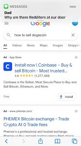 Coinbase makes buying bitcoin, bitcoin cash, ethereum, ethereum classic, litecoin and more simple and fast. Messages Now Dad Why Are There Redditors At Our Door Woogle O Q How To Sell Dogecoin All Videos News Maps Images Shoppii Ad App Store Install Now I Coinbase Buy