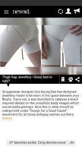 Newsd on X: Now trending: Thigh Gap Jewellery—Good, bad or ugly? #GetNewsd  t.coDJsgRfIVcz  X